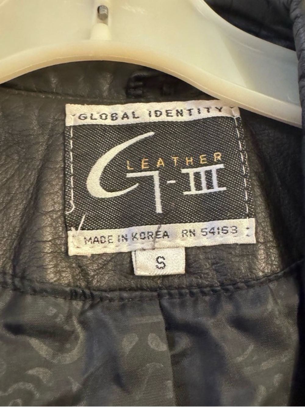 Vintage leather trench coat by G-III by Global Identity long black coat small - Picture 9 of 11